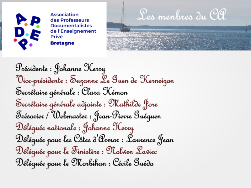 Les membres du CA de l'APDEP Bretagne